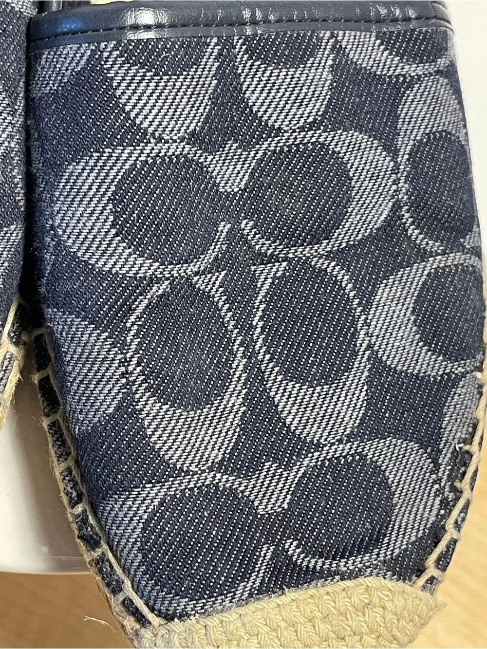 Coach Signature C Espadrille Slip-On Shoes Size 7 - Good Condition